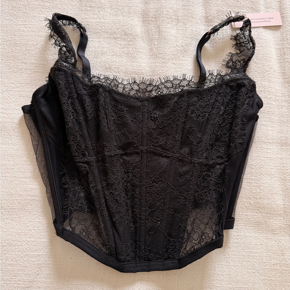Victoria's Secret Black Lace Bustier